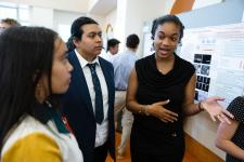 Capstone students show off their project