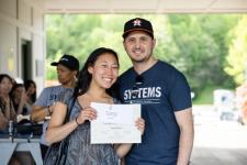student award winner with Prof. Robert Riggs