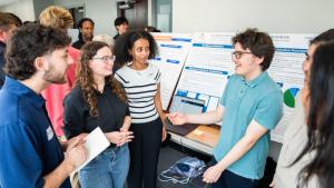 students talk about their project